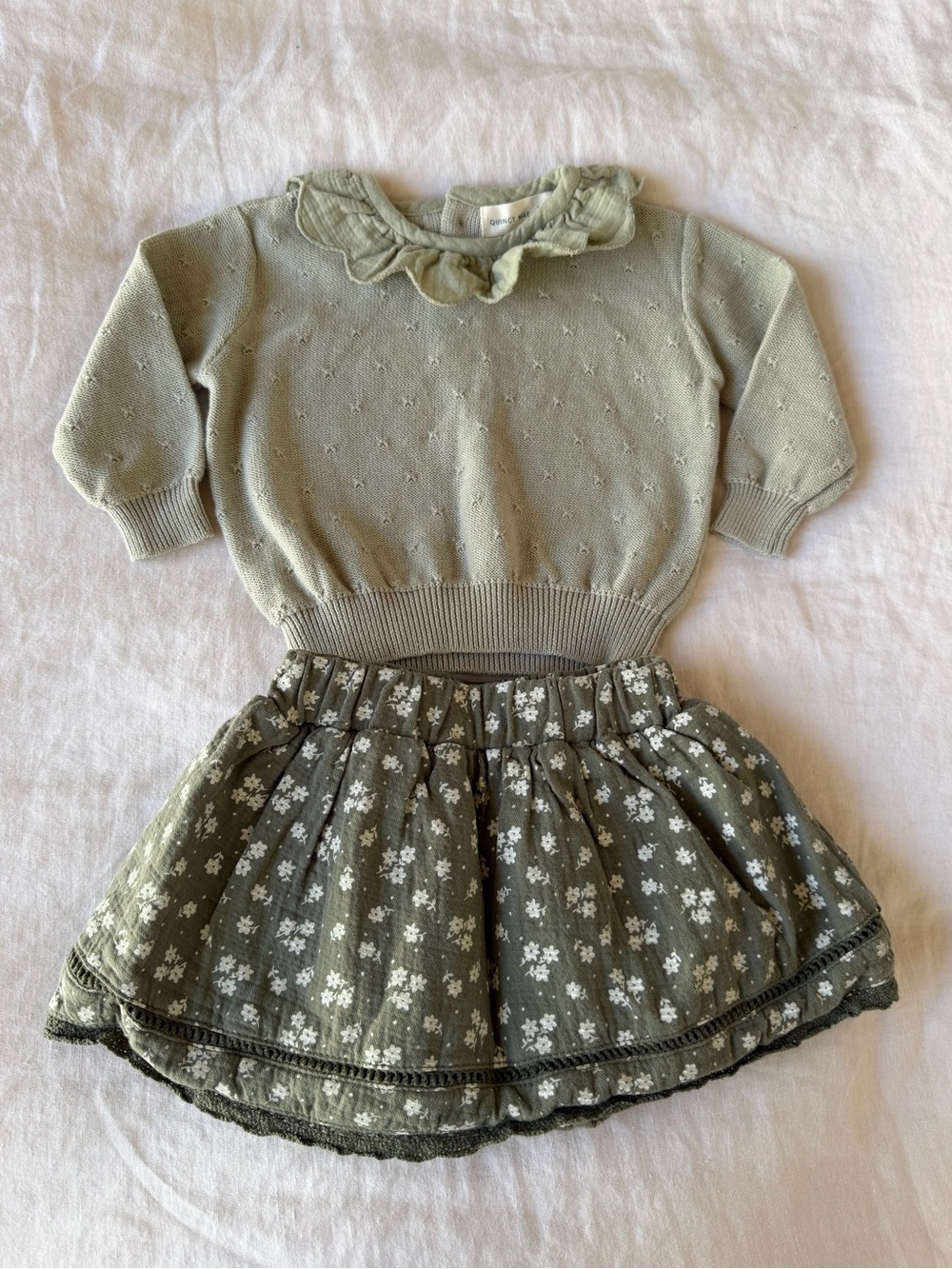 Quincy Mae Infant Girl Matching Set 3-6 Months